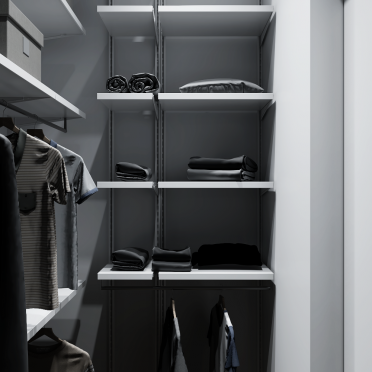 Интерьер гардеробной с гардеробной  смотреть на Basicdecor