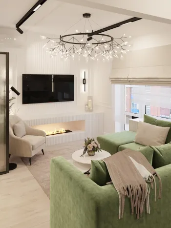 Интерьер гостиной  смотреть на Basicdecor