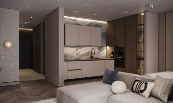 Интерьер c подсветкой  смотреть на Basicdecor