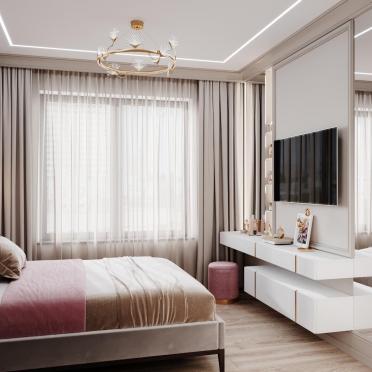 Интерьер спальни c подсветкой  смотреть на Basicdecor
