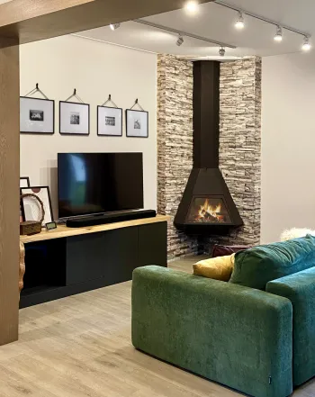 Интерьер гостиной в стиле лофт смотреть на Basicdecor