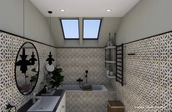 Интерьер ванной в современном стиле и марокканском смотреть на Basicdecor