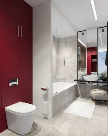 Интерьер ванной в современном стиле смотреть на Basicdecor