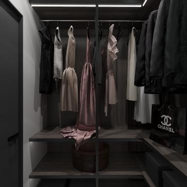Интерьер гардеробной с гардеробной в современном стиле смотреть на Basicdecor