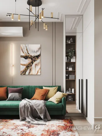 Интерьер гостиной  смотреть на Basicdecor
