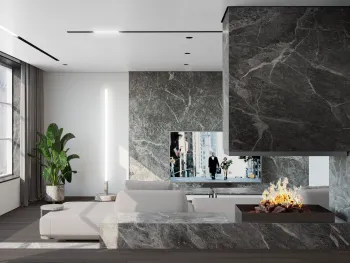 Интерьер гостиной  смотреть на Basicdecor
