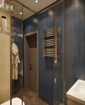 Интерьер ванной и прихожей  смотреть на Basicdecor