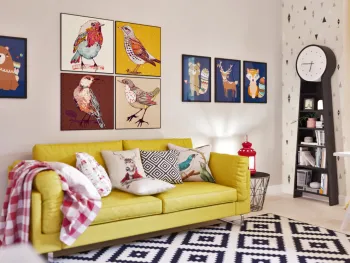Интерьер гостиной в скандинавском стиле смотреть на Basicdecor