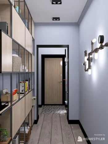 Интерьер прихожей с проходной  смотреть на Basicdecor