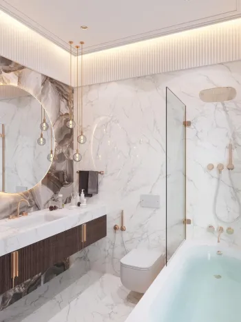 Интерьер ванной  смотреть на Basicdecor