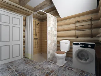 Интерьер ванной в стиле кантри смотреть на Basicdecor