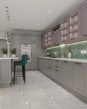 Интерьер кухни в неоклассике смотреть на Basicdecor
