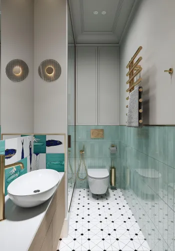 Интерьер ванной  смотреть на Basicdecor