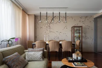 Интерьер cветильниками над столом в современном стиле смотреть на Basicdecor