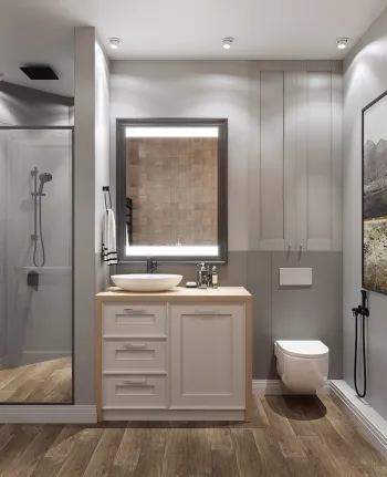 Интерьер ванной  смотреть на Basicdecor