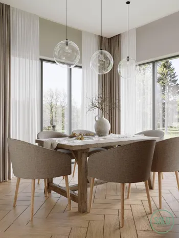 Интерьер столовой  смотреть на Basicdecor