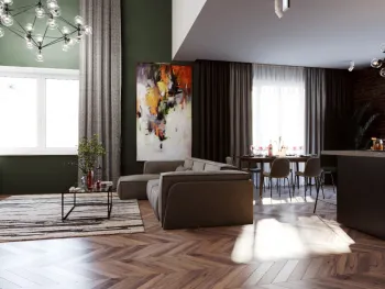 Интерьер гостиной  смотреть на Basicdecor