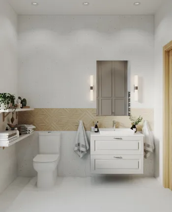 Интерьер ванной в современном стиле смотреть на Basicdecor