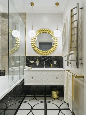 Интерьер ванной в неоклассике смотреть на Basicdecor