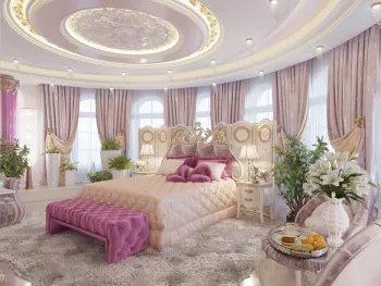 Интерьер спальни в классическом стиле, барокко и рококо смотреть на Basicdecor