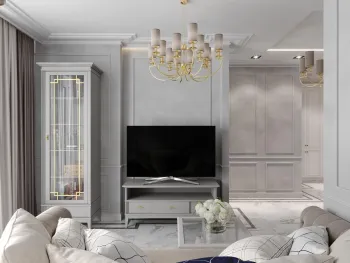 Интерьер гостиной в неоклассике смотреть на Basicdecor