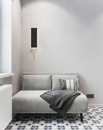 Интерьер спальни с нишей с подсветкой и с подсветкой  смотреть на Basicdecor