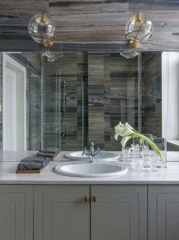 Интерьер ванной в современном стиле смотреть на Basicdecor