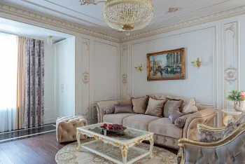 Интерьер гостиной с аркой в классическом стиле смотреть на Basicdecor