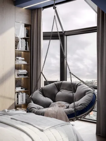 Интерьер балкона в современном стиле смотреть на Basicdecor