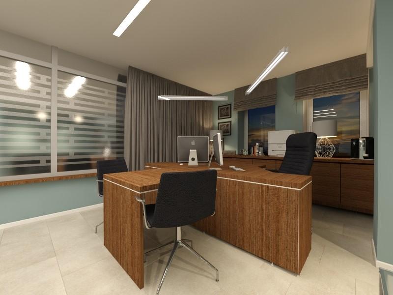 Интерьер кабинета cветовыми линиями, рейками с подсветкой, подсветкой настенной и подсветкой светодиодной в современном стиле