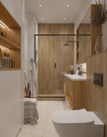 Интерьер ванной  смотреть на Basicdecor