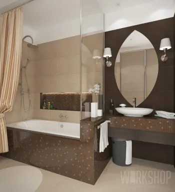 Интерьер ванной в современном стиле смотреть на Basicdecor