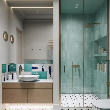 Интерьер ванной  смотреть на Basicdecor