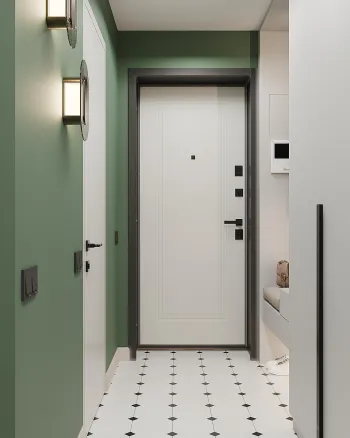 Интерьер коридора с проходной  смотреть на Basicdecor