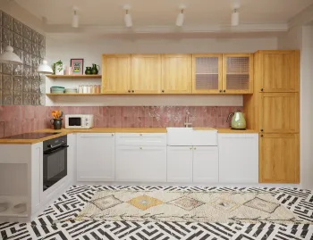 Интерьер кухни с угловой кухней в восточном стиле смотреть на Basicdecor