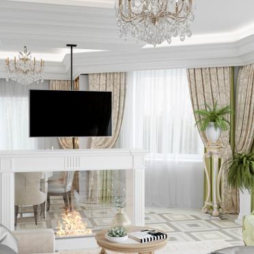 Интерьер гостиной в классическом стиле смотреть на Basicdecor