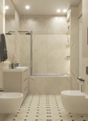 Интерьер ванной  смотреть на Basicdecor