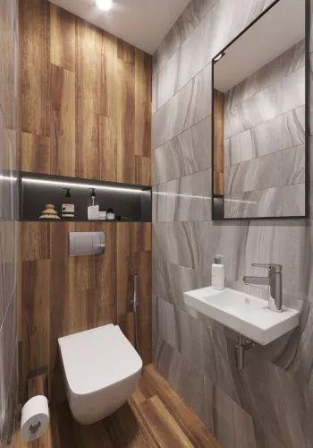 Интерьер ванной в современном стиле смотреть на Basicdecor