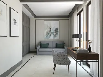 Интерьер c рабочим местом  смотреть на Basicdecor