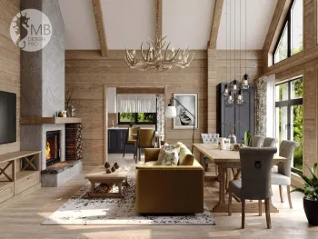 Интерьер гостиной в скандинавском стиле смотреть на Basicdecor