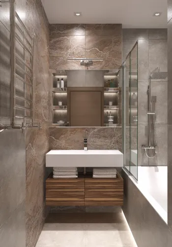 Интерьер ванной  смотреть на Basicdecor