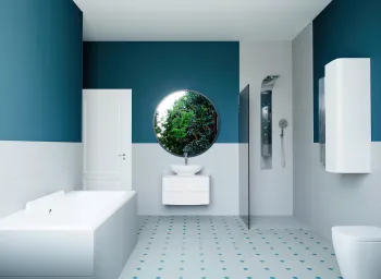 Интерьер ванной в современном стиле смотреть на Basicdecor