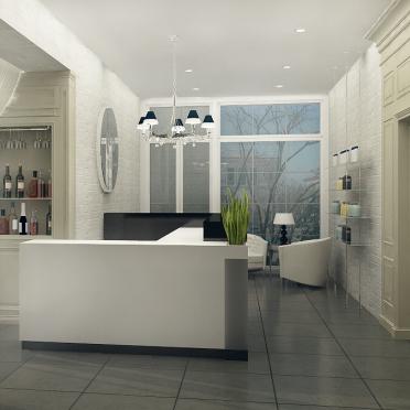 Интерьер ванной с ресепшном в неоклассике смотреть на Basicdecor