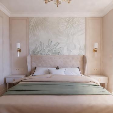 Интерьер спальни cветильниками над кроватью  смотреть на Basicdecor
