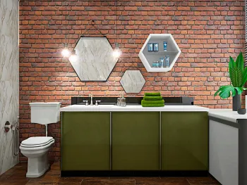 Интерьер ванной  смотреть на Basicdecor