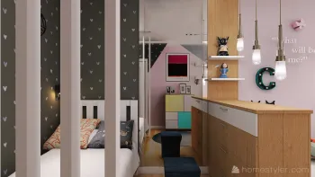 Интерьер детской с для девочки в современном стиле смотреть на Basicdecor