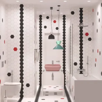 Интерьер ванной  смотреть на Basicdecor
