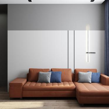 Интерьер гостиной c подсветкой  смотреть на Basicdecor