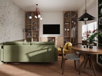 Интерьер гостиной  смотреть на Basicdecor