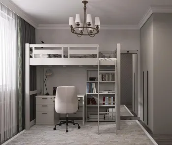 Интерьер детской c антресолью  смотреть на Basicdecor